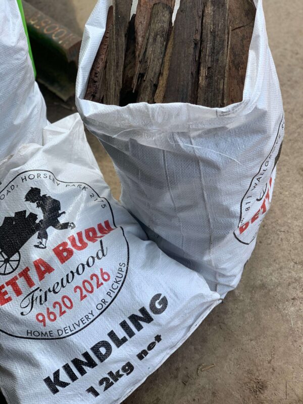 Kindling Ironbark 12kg bag scaled Kindling